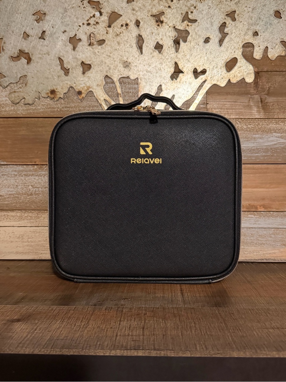 Relavel Travel Makeup Train Case Makeup Cosmetic Case
